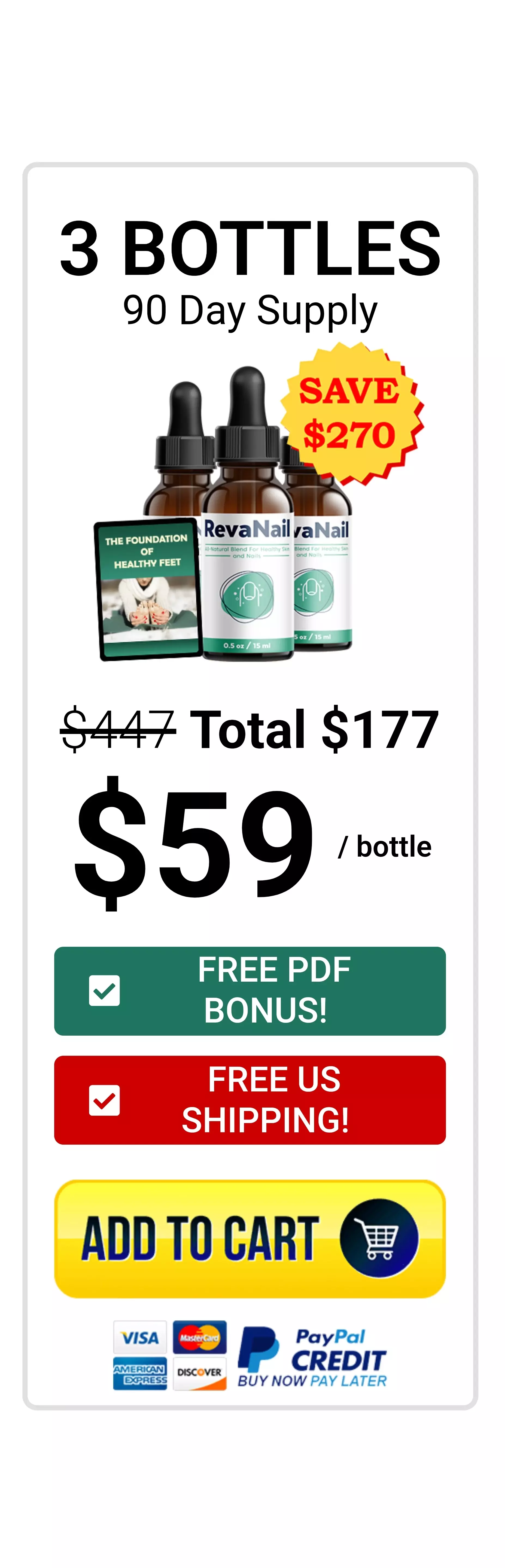 RevaNail™ 3 bottles pricing